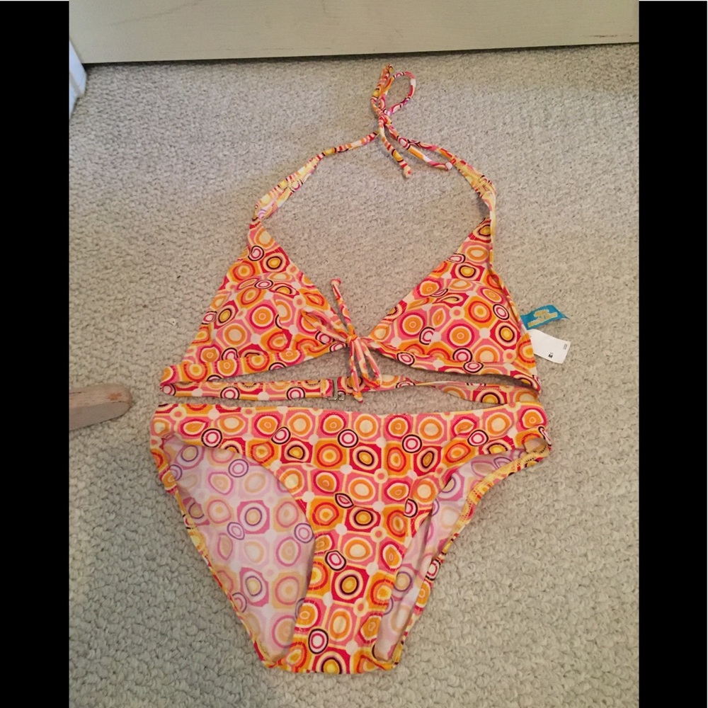 Beach Bizz new bikini size Medium pink/orange